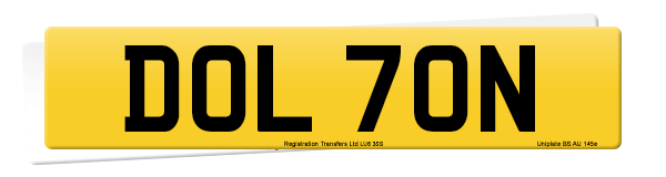 Registration number DOL 70N